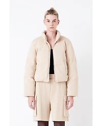 Women's Knit Puffer Jacket