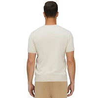 Bellemere New York Men's ShortTrim Fit Cotton Cashmere Henley T-Shirt