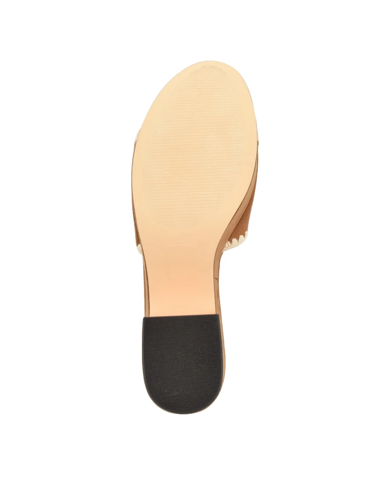 Nine West Women's Yickie Slip-on Round Toe Wedge Sandals