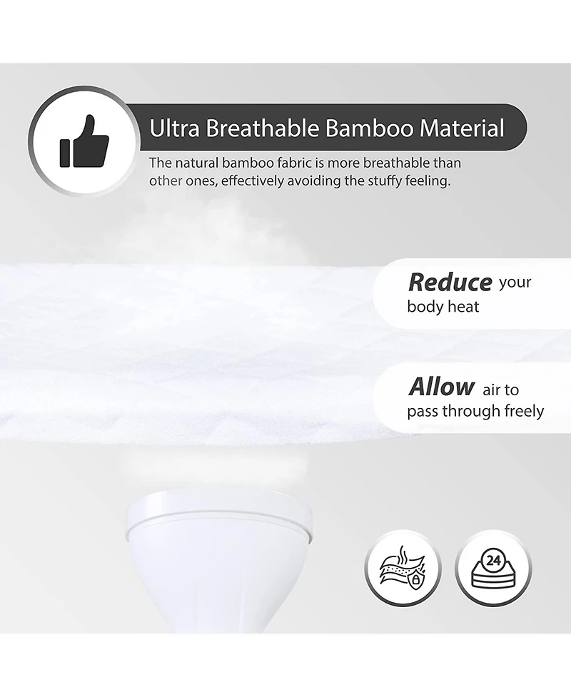 MarCielo 2 Pack Waterproof Viscose Crib Mattress Cover