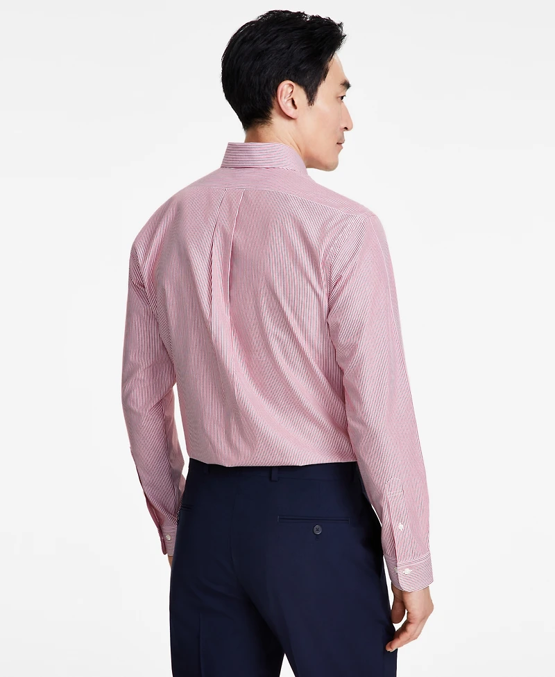 B by Brooks Brothers Men's Regular-Fit Stripe Dress Shirt