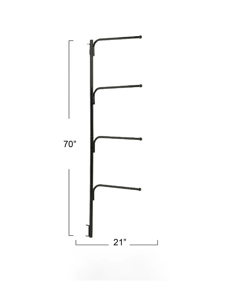 Household Essentials Hinge-It Clutterbuster Family Towel Bar