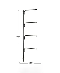 Household Essentials Hinge-It Clutterbuster Family Towel Bar