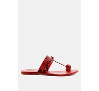 Womens Leona Thong Flat Sandals
