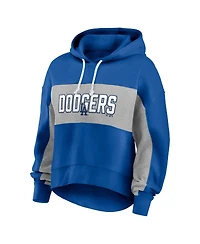 Women's Fanatics Royal Los Angeles Dodgers Filled Stat Sheet Pullover Hoodie