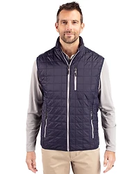 Cutter & Buck Rainier PrimaLoft Mens Big & Tall Eco Insulated Full Zip Puffer Vest