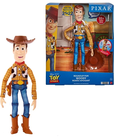 Disney Pixar Toy Story Roundup Fun Woody Large Talking Figure, 12"