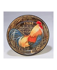 Certified International Gilded Rooster 4-Pc. Soup/Pasta Bowl