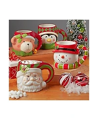 Certified International Holiday 4 Piece Mug Set