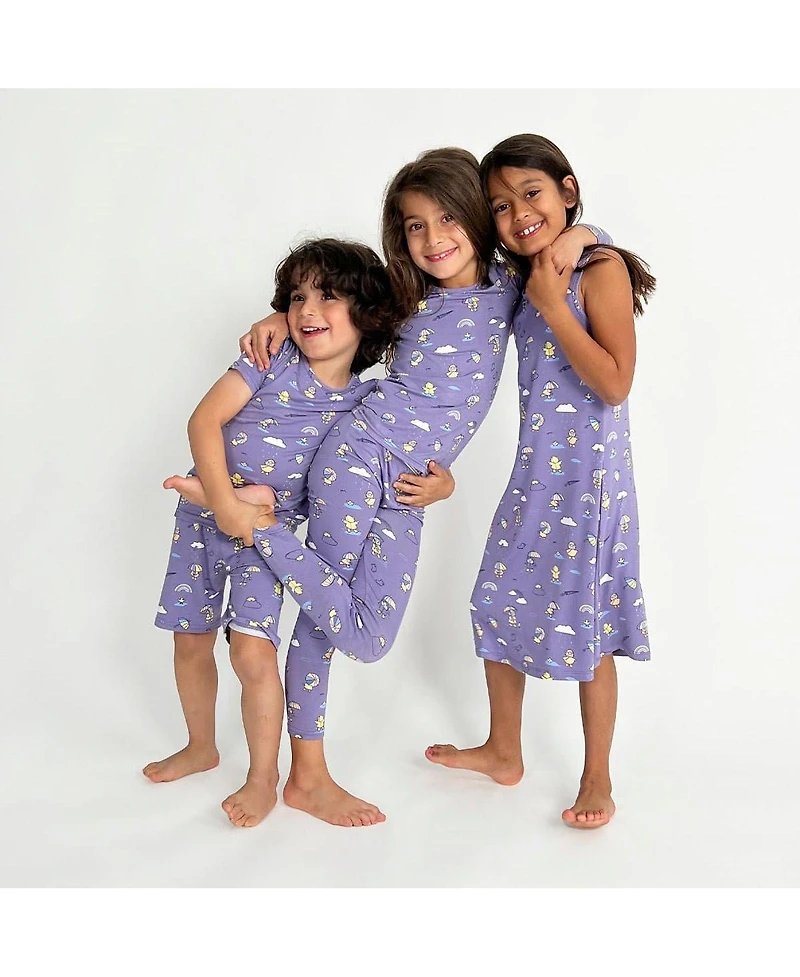 Bellabu Bear Toddler |Child Girls Rainbow Bear Dress