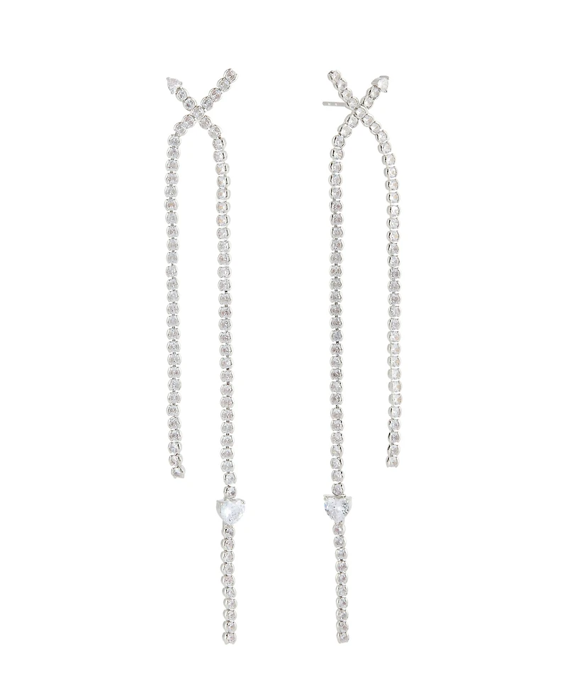 Heymaeve Platinum Plated Brass Statement Earrings