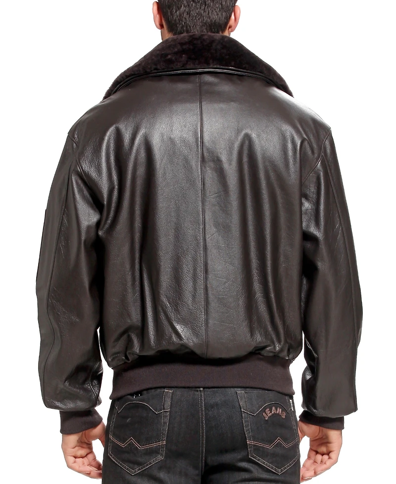 Landing Leathers Men B-15 Leather Flight Bomber Jacket