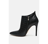 Rag & Co Lolita Woven Texture Stiletto Boot Women