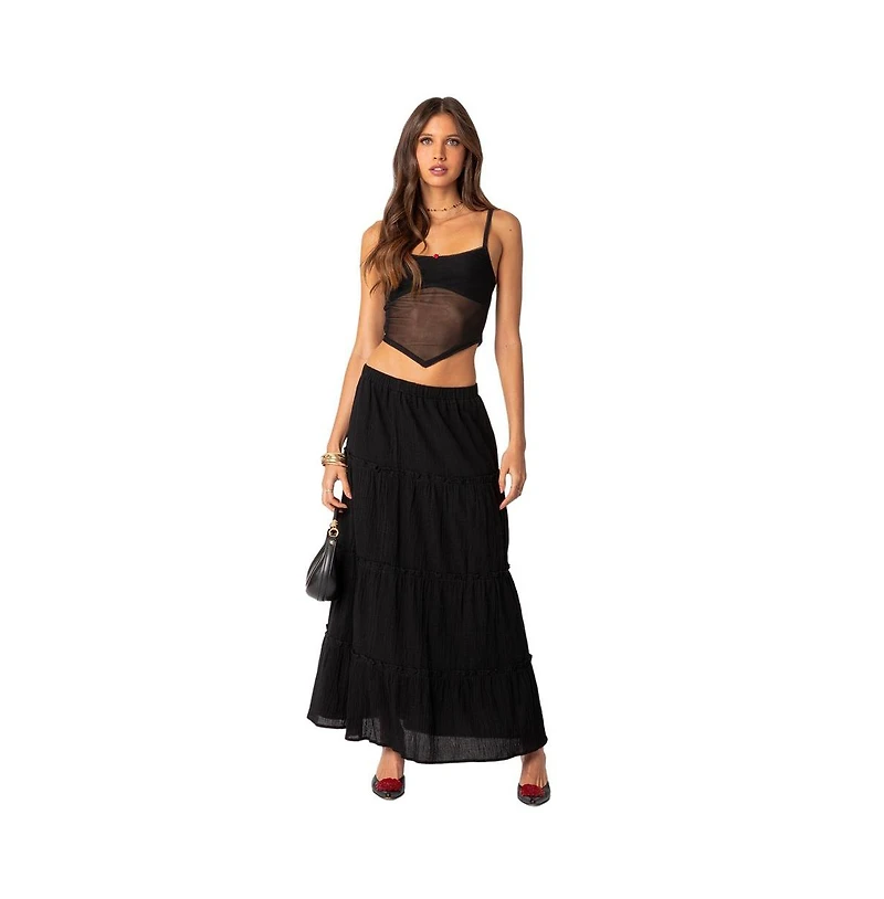 Women's Cressida sheer mesh tank top