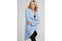 Lisa Duster Jacket With Draped Collar