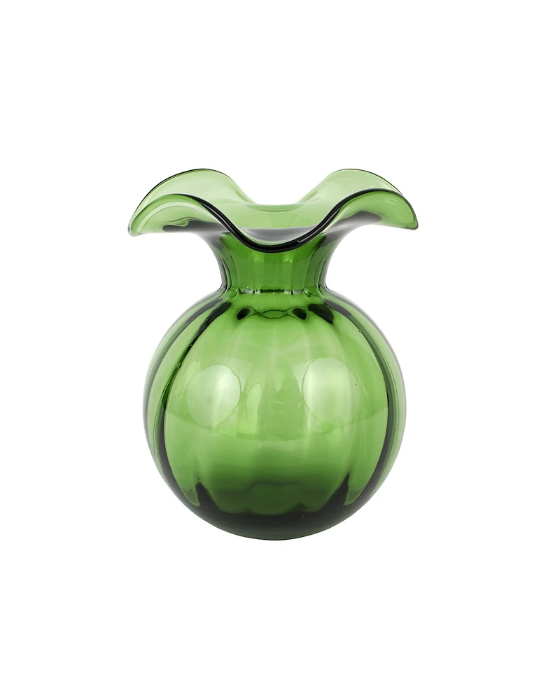 Hibiscus Glass Medium Fluted Vase