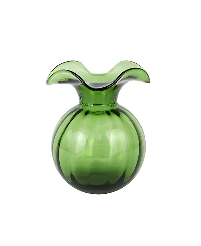 Hibiscus Glass Medium Fluted Vase
