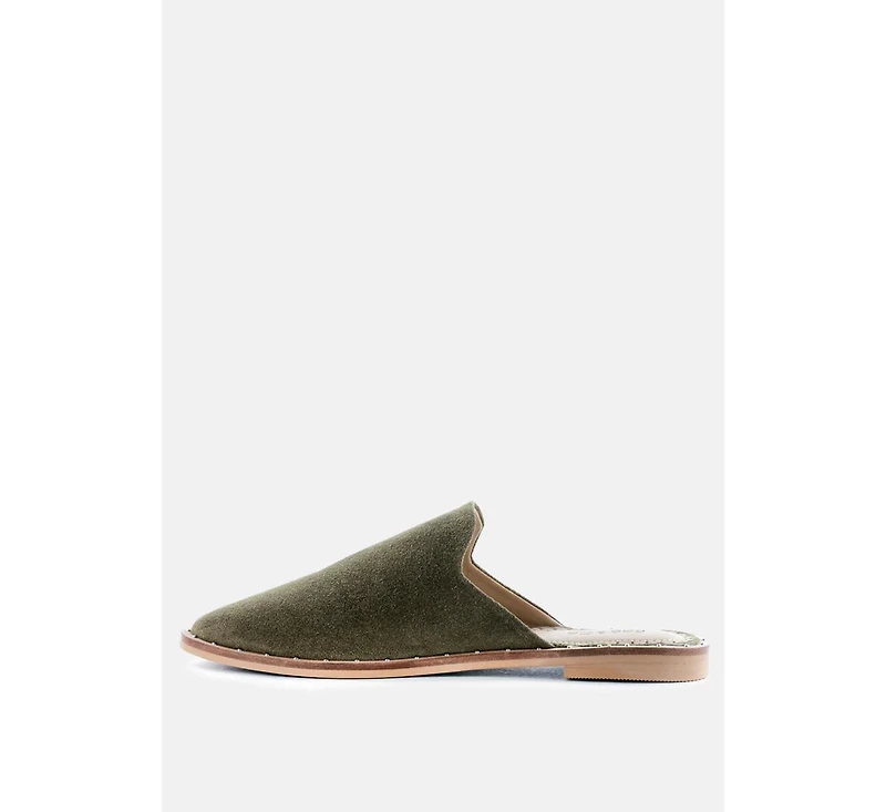 Lia Womens Handcrafted Canvas Mules