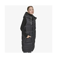 Andrew Marc Women's Kerr Horizontal Rail Quilted Matte Shell Puffer Vest