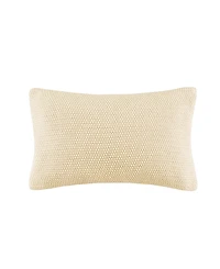 Ink+Ivy Bree Chunky-Knit Decorative Pillow Cover, 12" x 20"