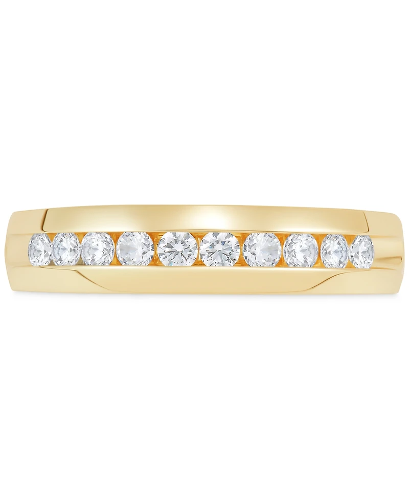 Men's Diamond Band (1/ ct. t.w.) in 14k White Gold (Also in 14k Yellow Gold