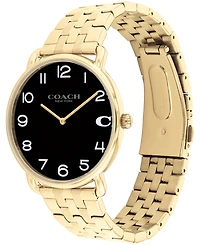Coach Men's Elliot Gold-Tone Stainless Steel Bracelet Watch 40mm