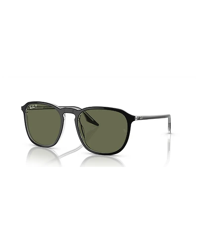 Ray-Ban Unisex RB2203 Polarized Low Bridge Fit Sunglasses, Polar RB2203F