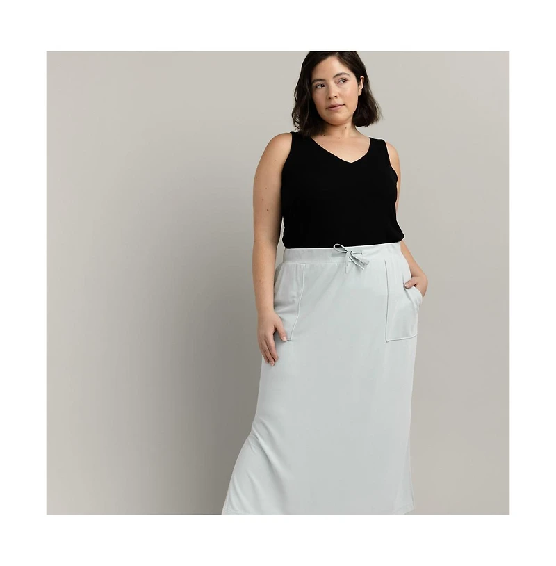 Cozy Earth Women's Modern Modal Midi Skirt