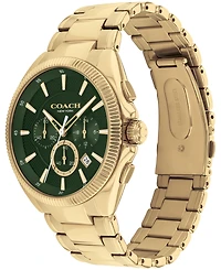 Coach Men's Jackson Gold-Tone Stainless Steel Bracelet Watch 45mm