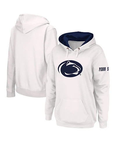 Women's White Penn State Nittany Lions Team Big Logo Pullover Hoodie