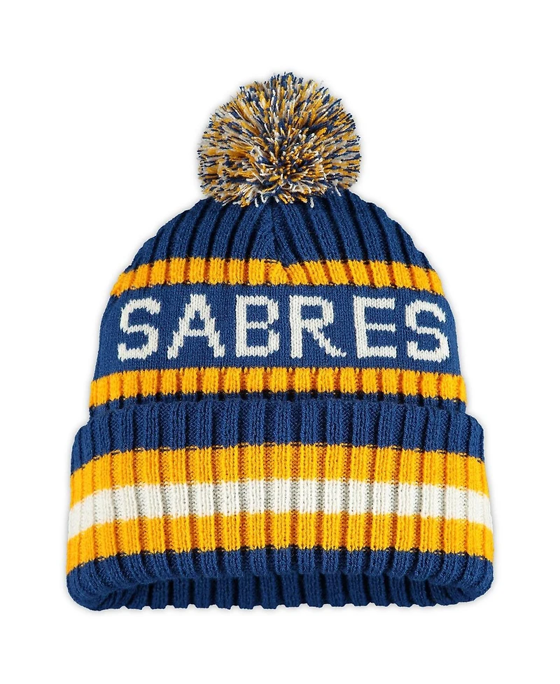 Men's '47 Brand Royal Buffalo Sabres Bering Cuffed Knit Hat with Pom