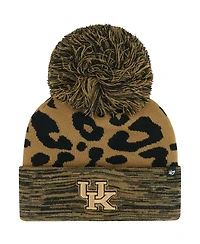 Women's '47 Brand Brown Kentucky Wildcats Rosette Cuffed Knit Hat with Pom