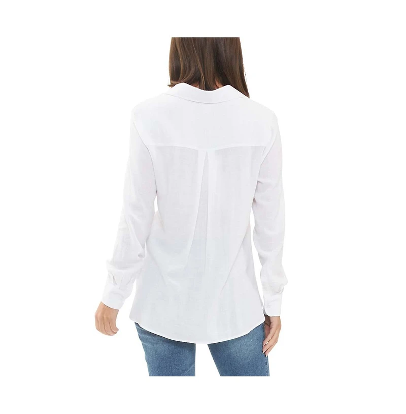 Ripe Maternity Clara Relaxed Button Up Shirt White