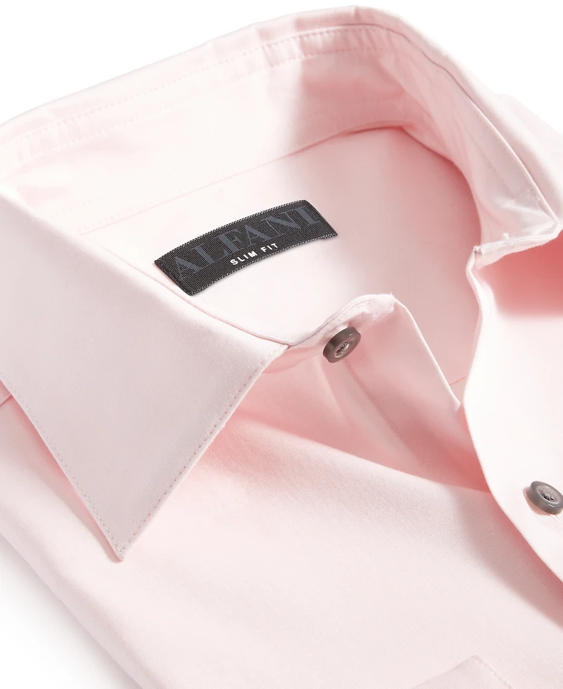 Alfani Men's Slim-Fit Temperature Regulating Dress Shirt, Created for Macy's