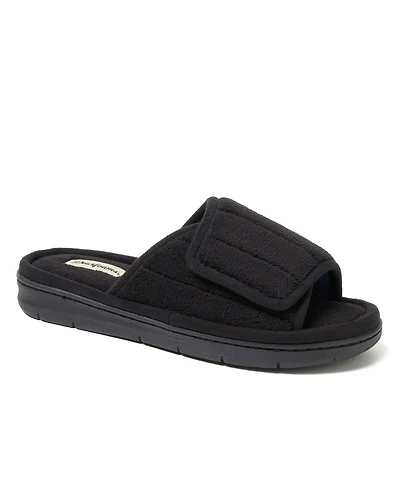 Dearfoams Women's Mickey Terry Adjustable Shower Slide House Slipper