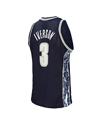 Men's Mitchell & Ness Allen Iverson Navy Georgetown Hoyas 1995-96 Authentic Jersey