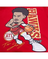 Men's Pro Standard Trae Young Red Atlanta Hawks Avatar Pullover Sweatshirt