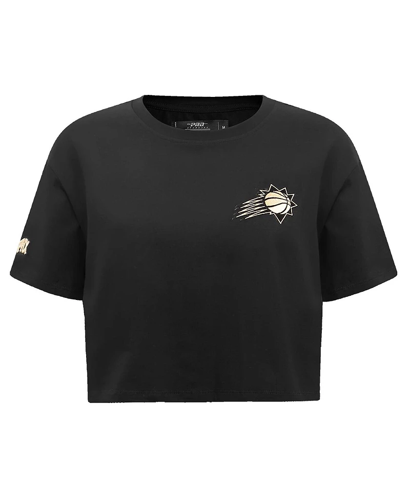 Women's Pro Standard Black Phoenix Suns Holiday Glam Boxy T-shirt