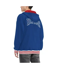 Men's Tommy Hilfiger Royal New York Giants Aaron Quarter-Zip Hoodie