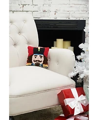 Nutcracker Hooked Throw Pillow