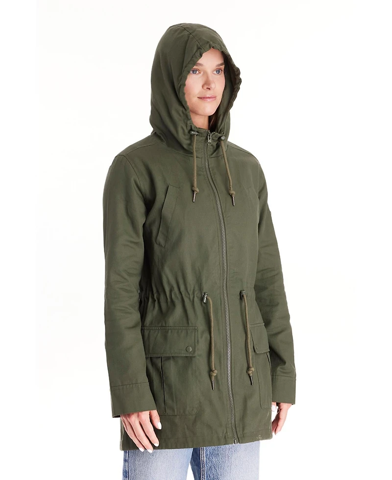 Modern Eternity Maternity Lara - 3 1 Cotton Jacket Military Style