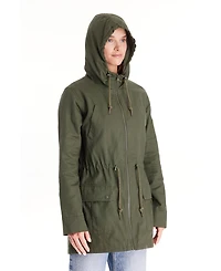 Modern Eternity Maternity Lara - 3 1 Cotton Jacket Military Style