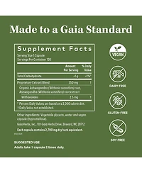 Gaia Herbs Ashwagandha Root - Made with Organic Ashwagandha Root to Help Support a Healthy Response to Stress, the Immune System, and Restful Sleep