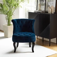 Modern Velvet Armless small Accent Chairs For Space Saving