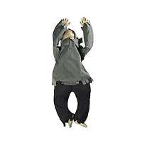 Animated Crawling Baby Zombie Scary Ghost Doll Halloween Decor Sound Sensor Flashing Eyes 2024