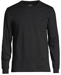 Lands' End Men's Super-t Long Sleeve T-Shirt with Pocket