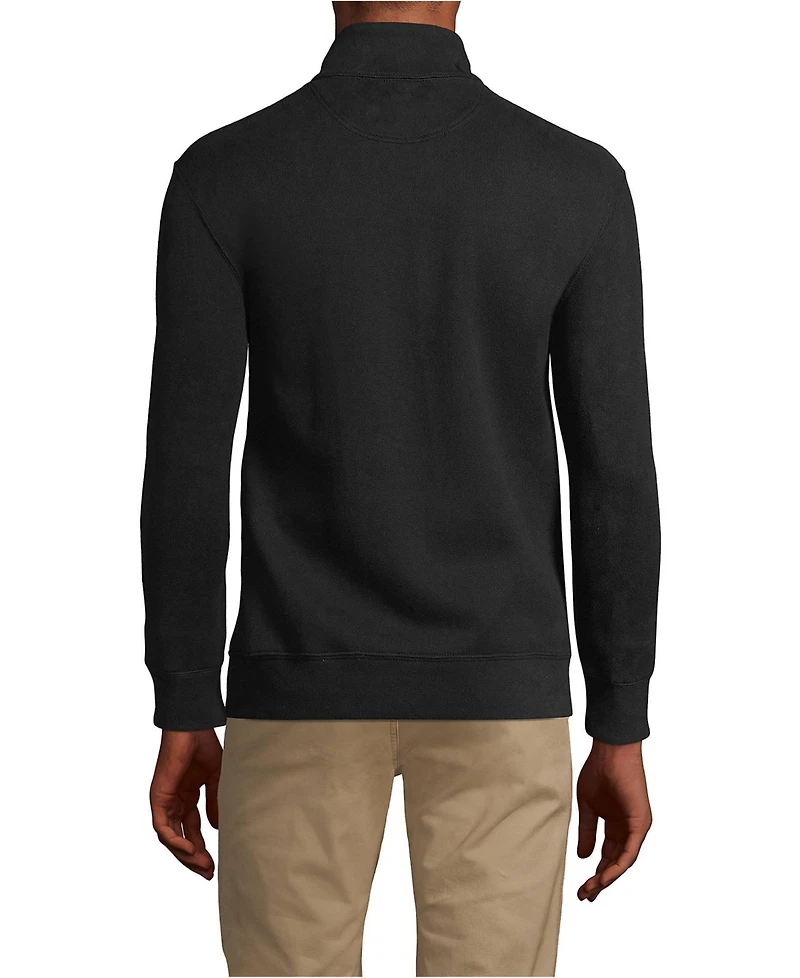 Lands' End Men's Bedford Rib Quarter Zip Sweater