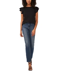 Vince Camuto Women's Tiered Ruffled-Sleeve T-Shirt