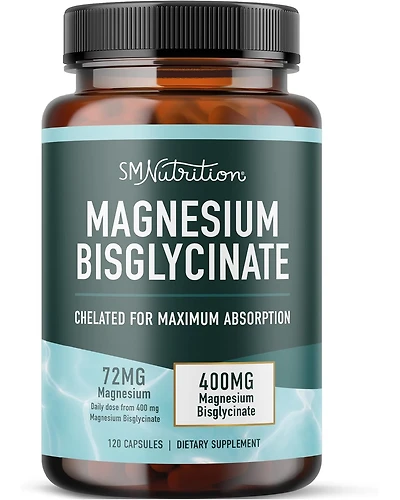 Magnesium Bisglycinate Capsules, SMNutrition, 120ct