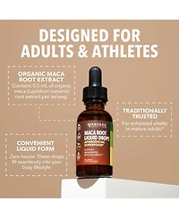 Organic Maca Root Liquid Drops, Supports Endurance Mood & Performance, Support Fertility in Men & Women, Unflavored, Havasu Nutrition, 1 fl oz